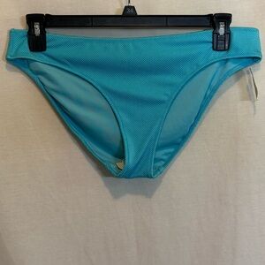 AA-483 Aerie NWT Teal Blue Lined Summer Swim Bikini Bottoms Size XL